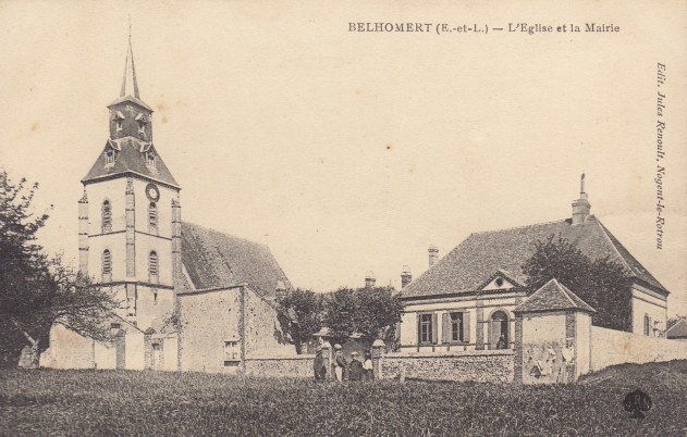 Eglise Saint-Jean, Belhomert, Eure-et-Loir. C.P. Jules Renoult, Nogent-le-Rotrou